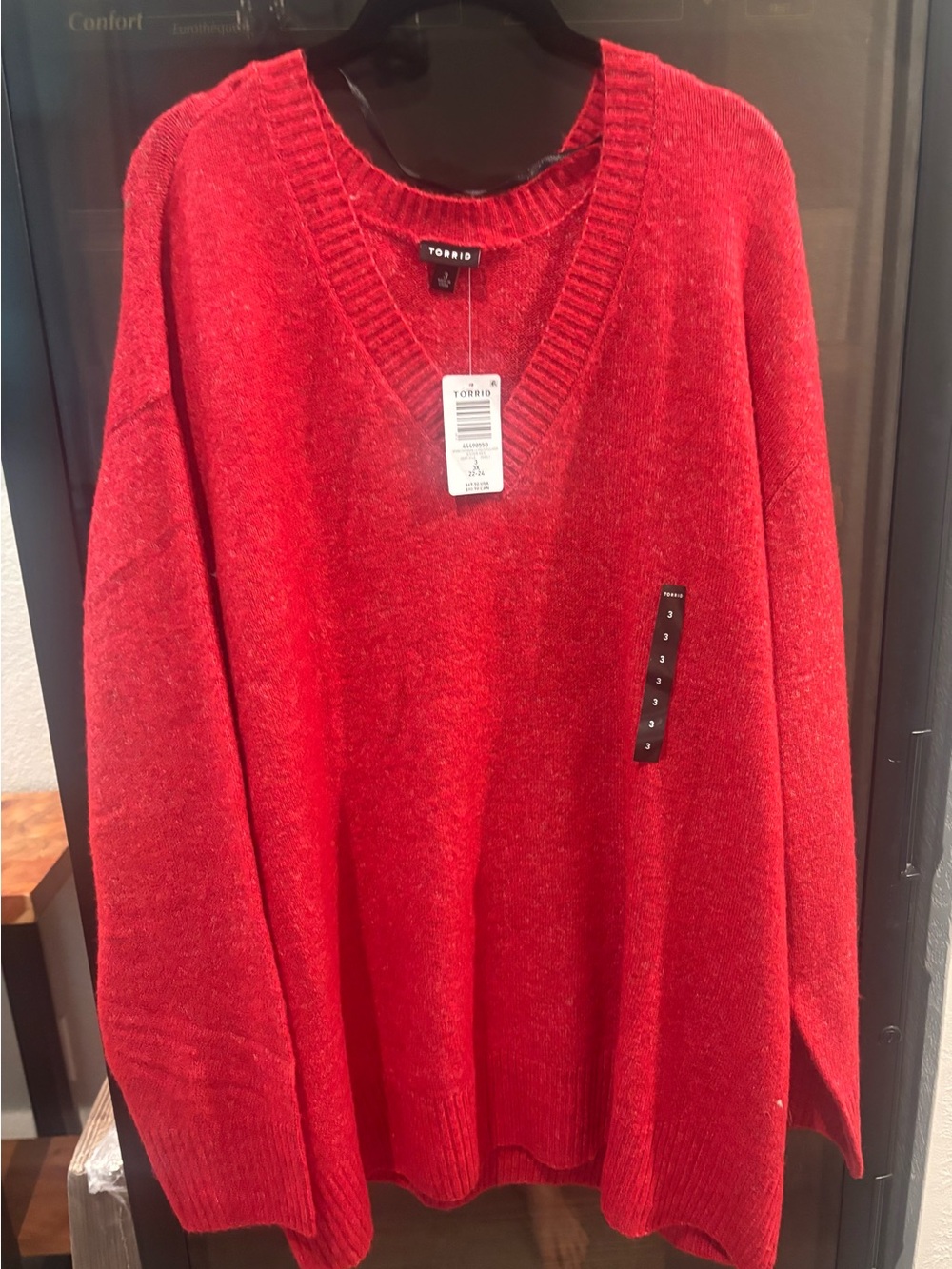 torrid Red V‑Neck Women’s Sweater